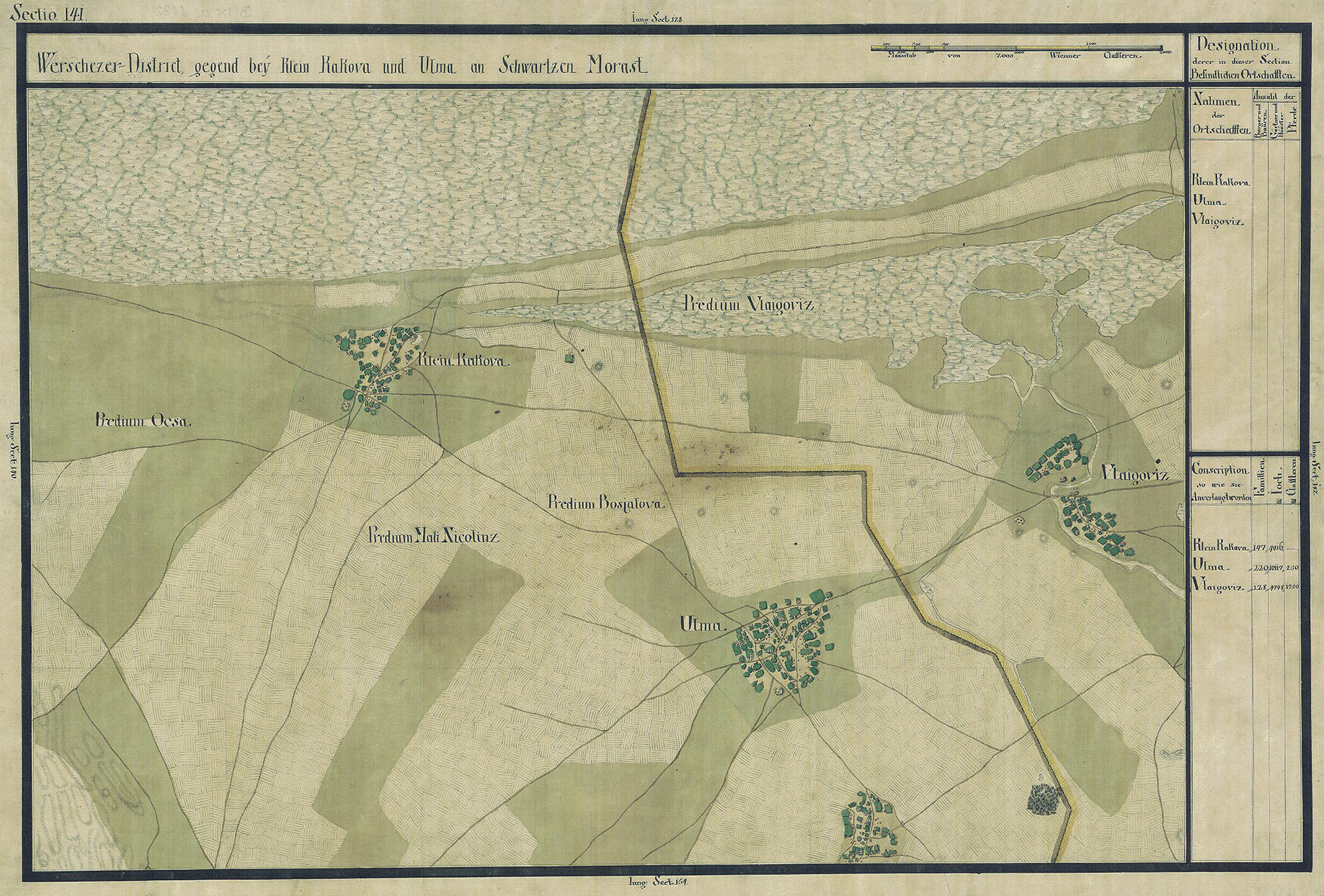 Josephinische Landesaufnahme Banat (1769–1772) Karte: pg141 