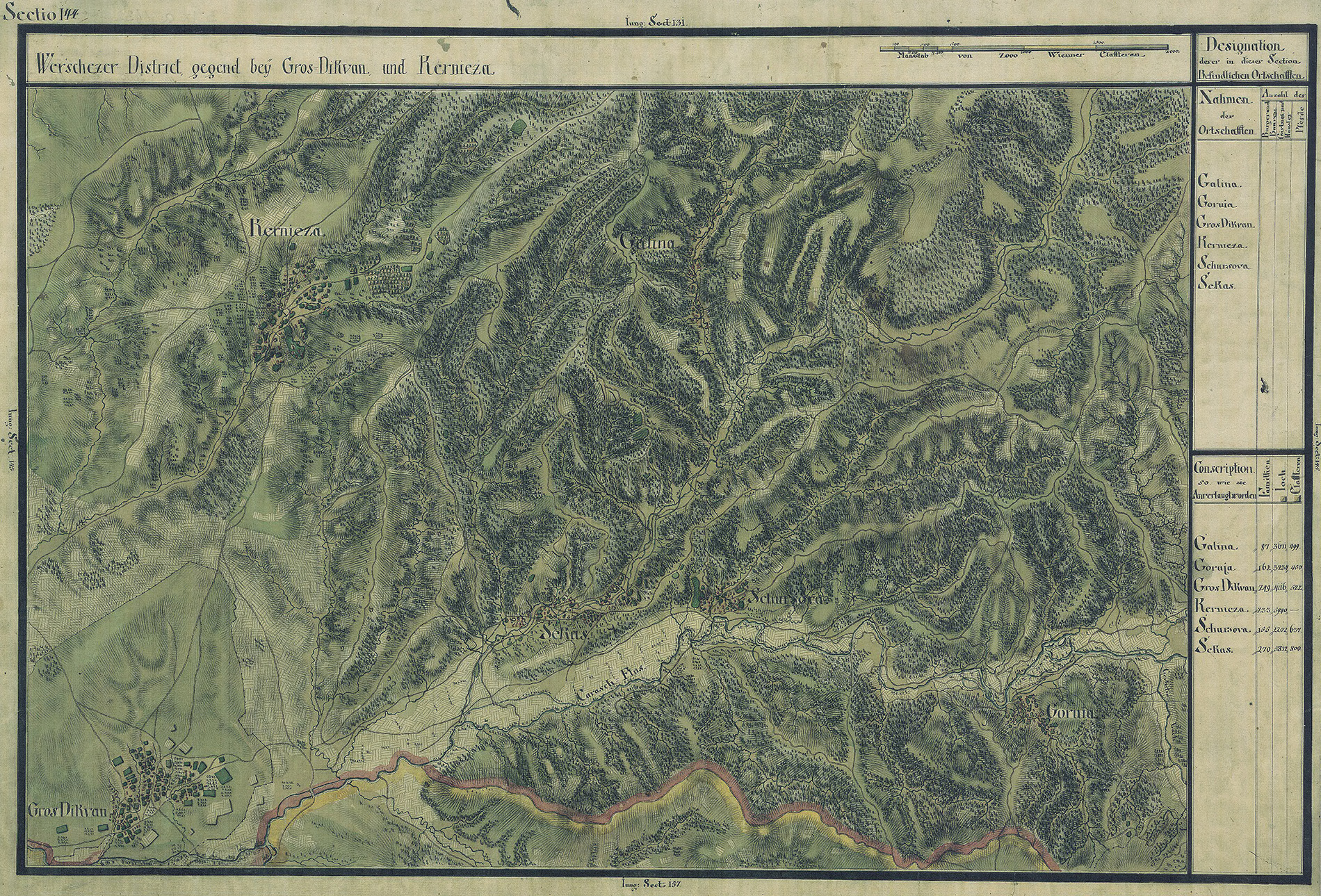 Josephinische Landesaufnahme Banat (1769–1772) Karte: pg144 