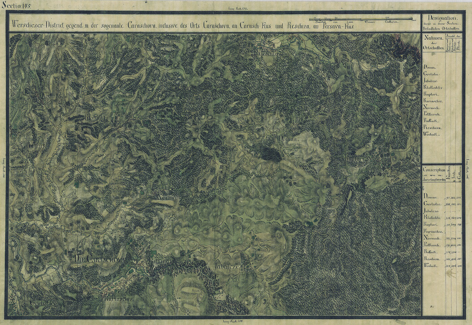 Josephinische Landesaufnahme Banat (1769–1772) Karte: pg145 