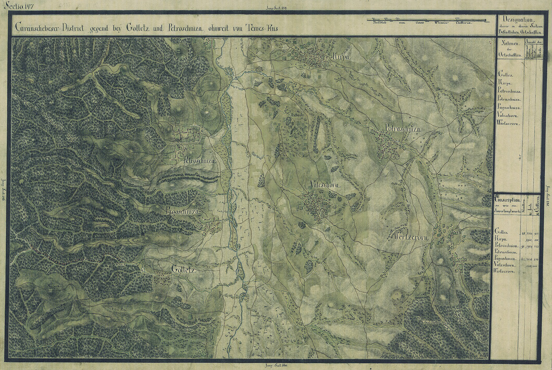 Josephinische Landesaufnahme Banat (1769–1772) Karte: pg147 