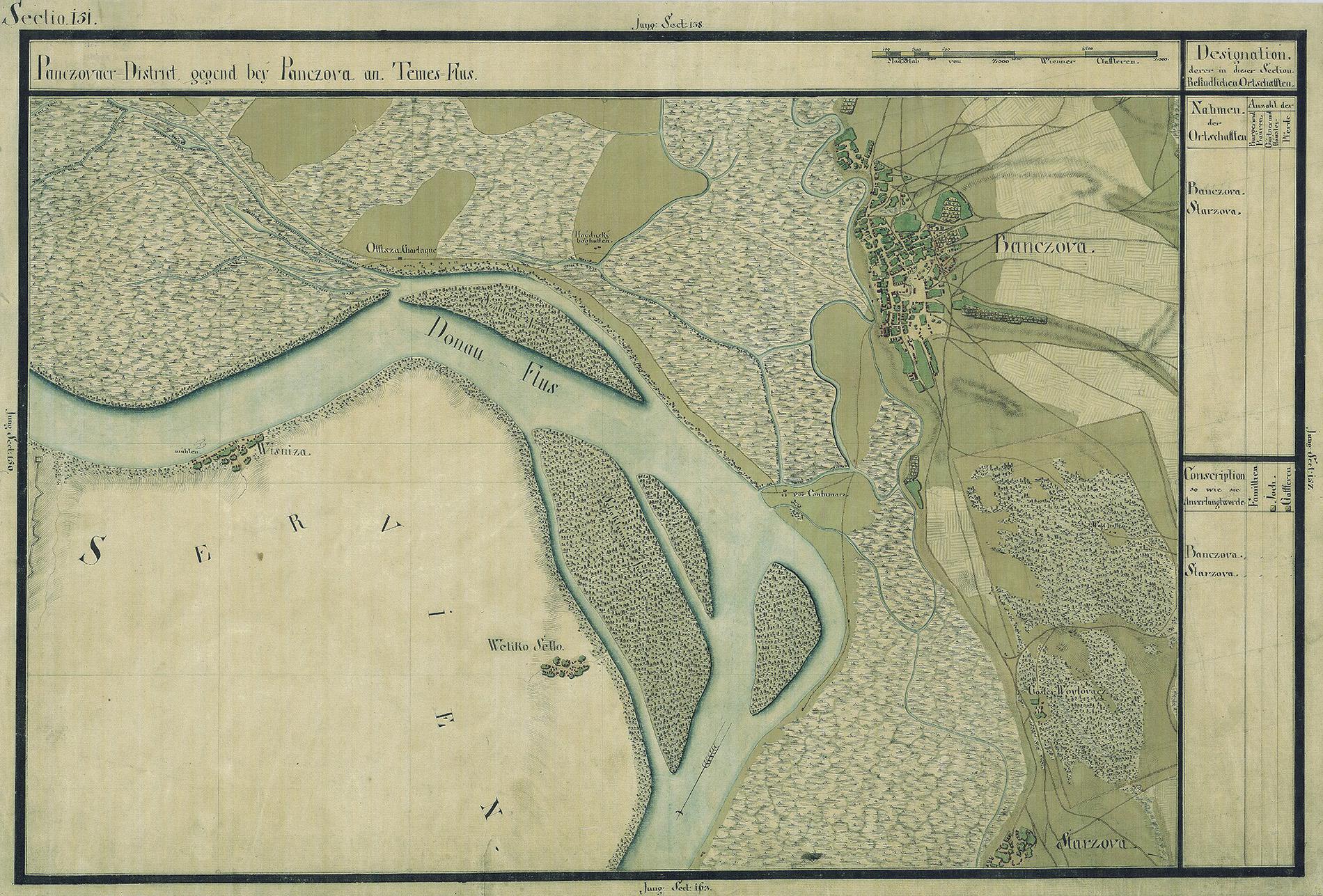 Josephinische Landesaufnahme Banat (1769–1772) Karte: pg151 