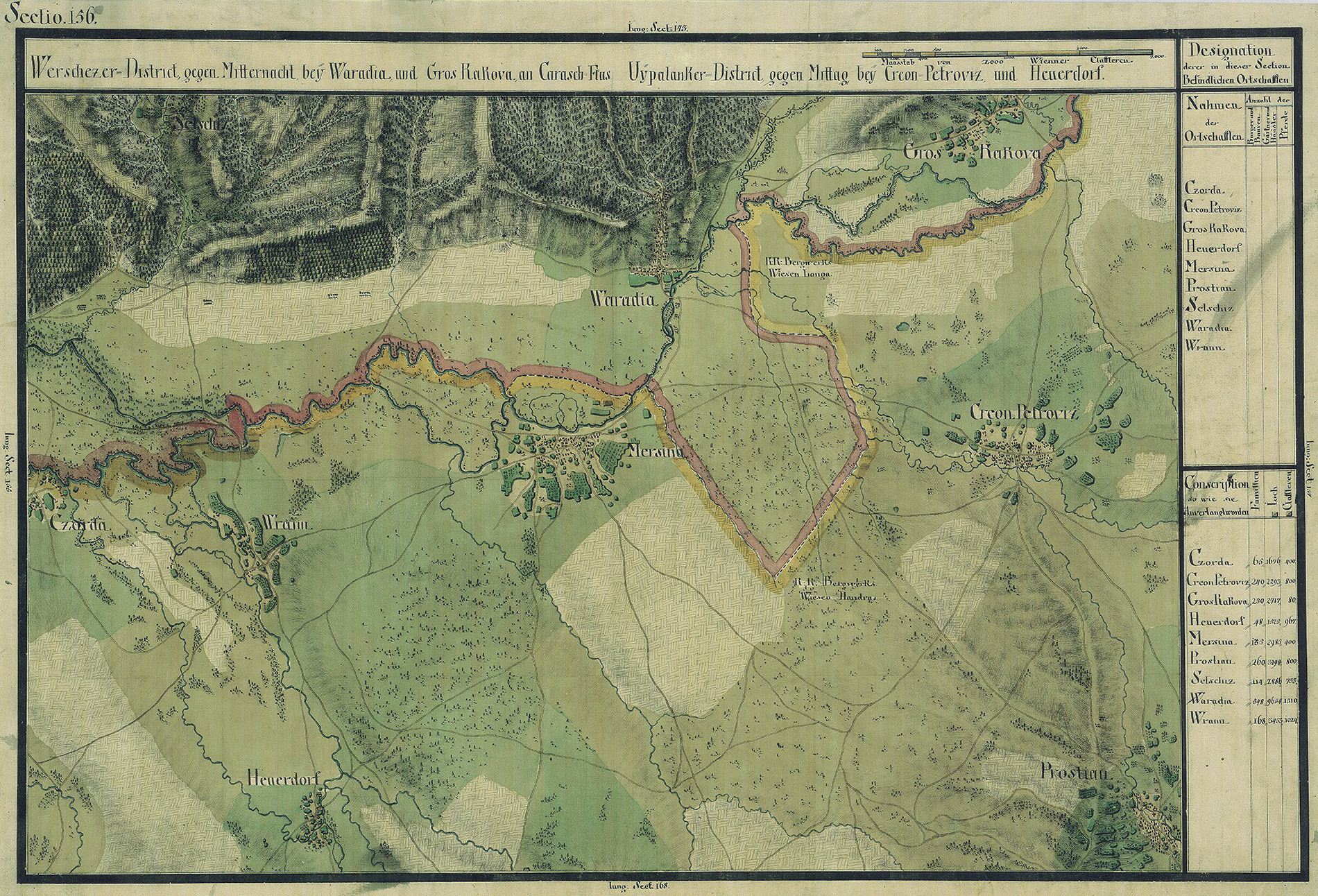 Josephinische Landesaufnahme Banat (1769–1772) Karte: pg156 