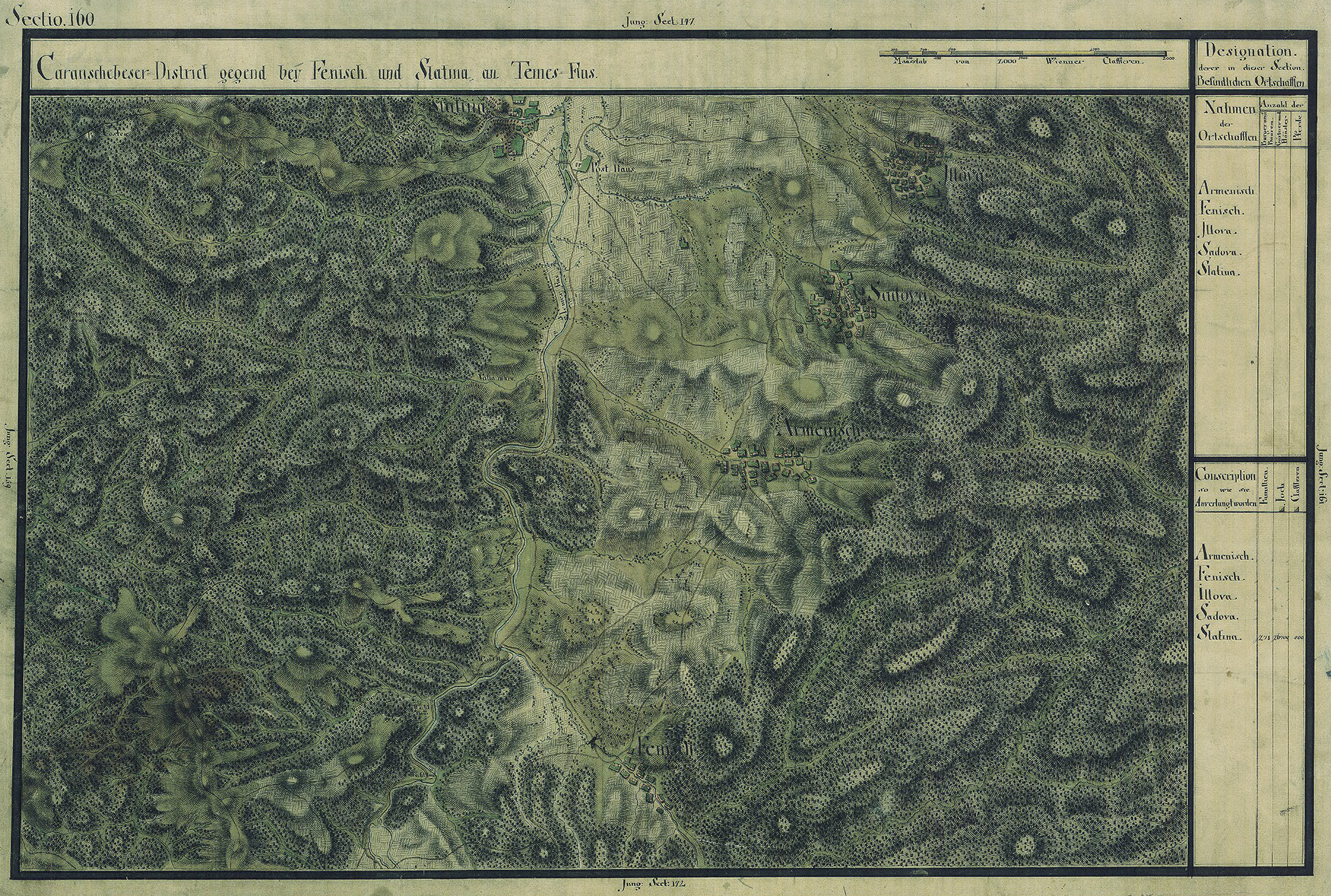 Josephinische Landesaufnahme Banat (1769–1772) Karte: pg160 