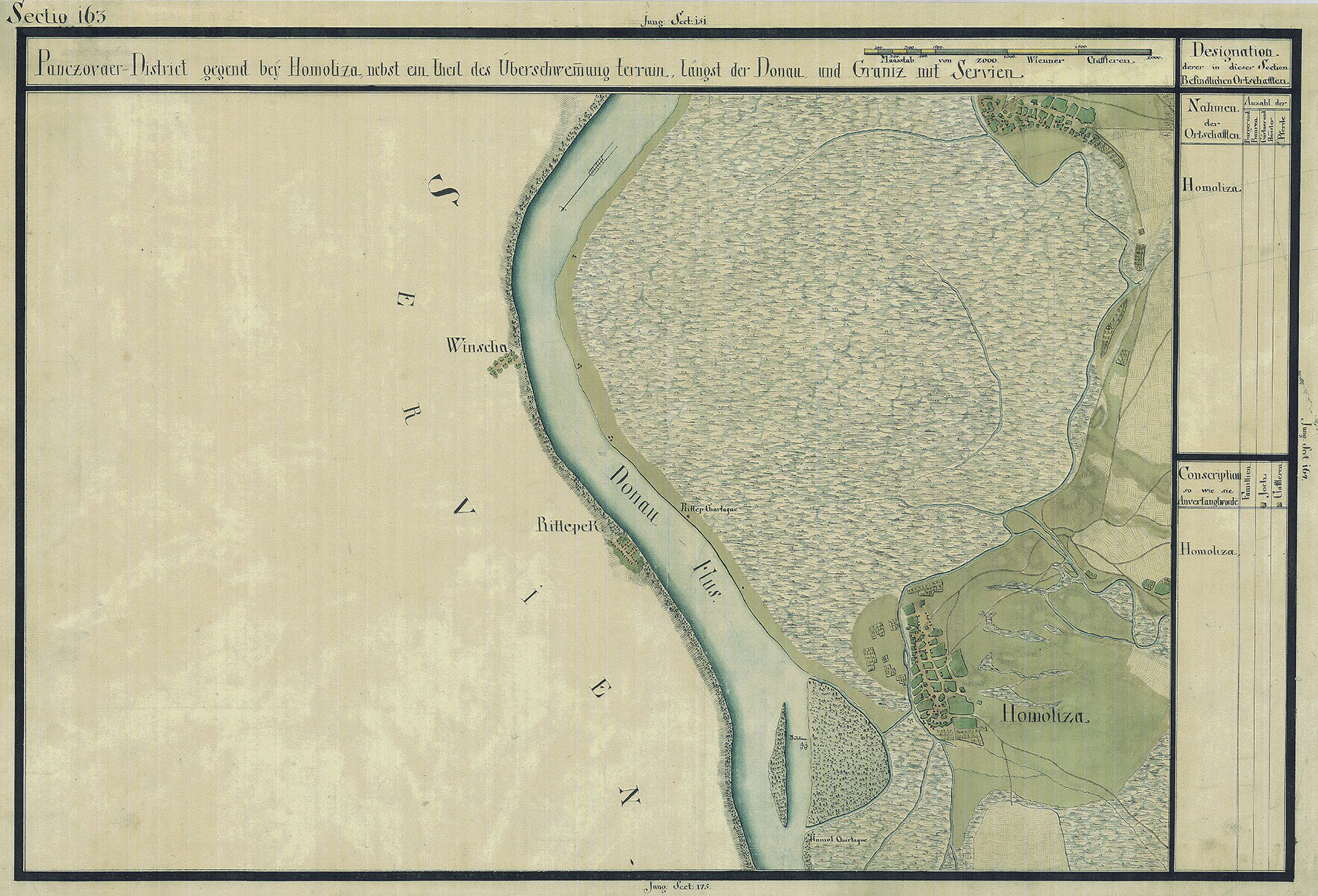 Josephinische Landesaufnahme Banat (1769–1772) Karte: pg163 