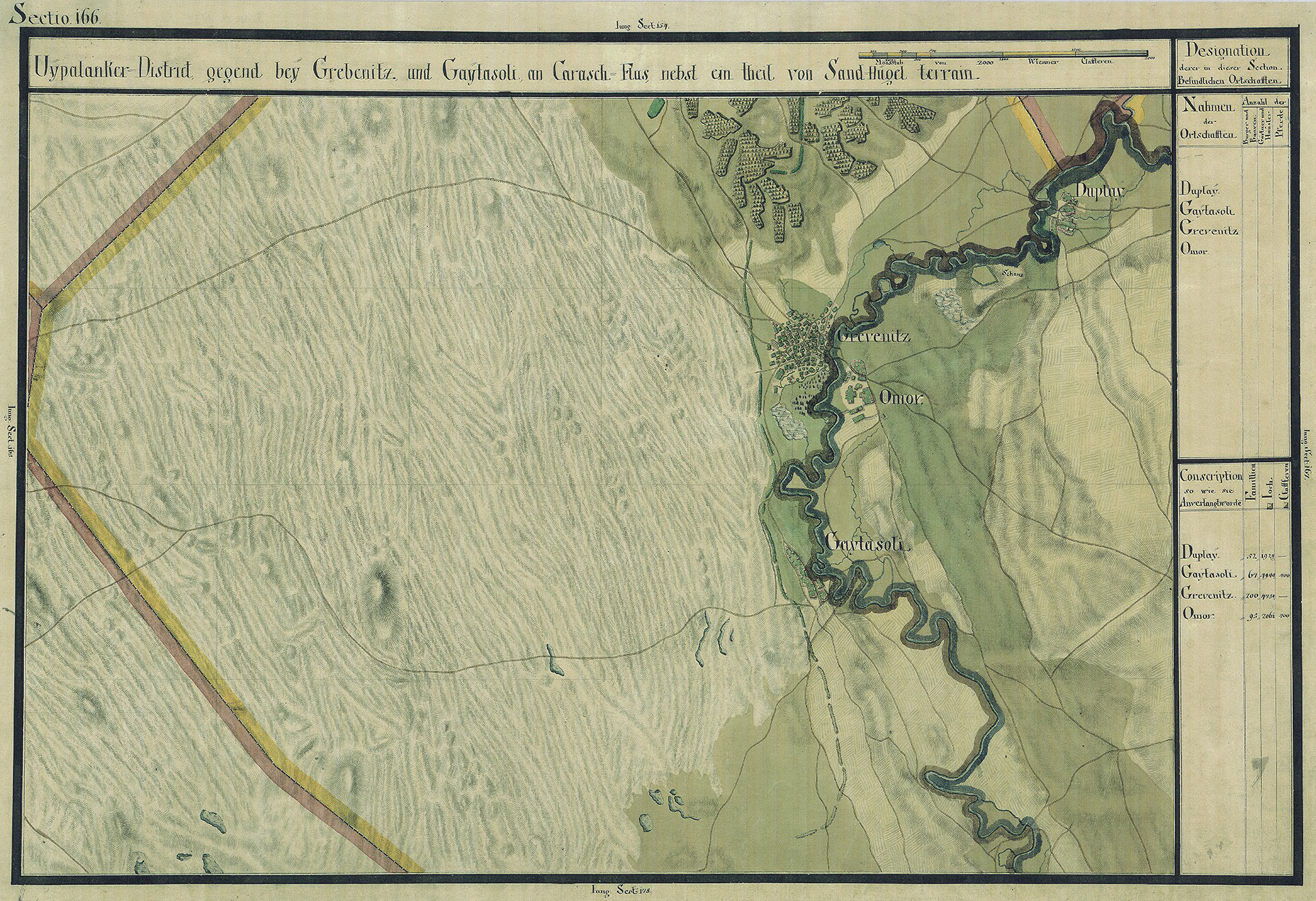 Josephinische Landesaufnahme Banat (1769–1772) Karte: pg166 