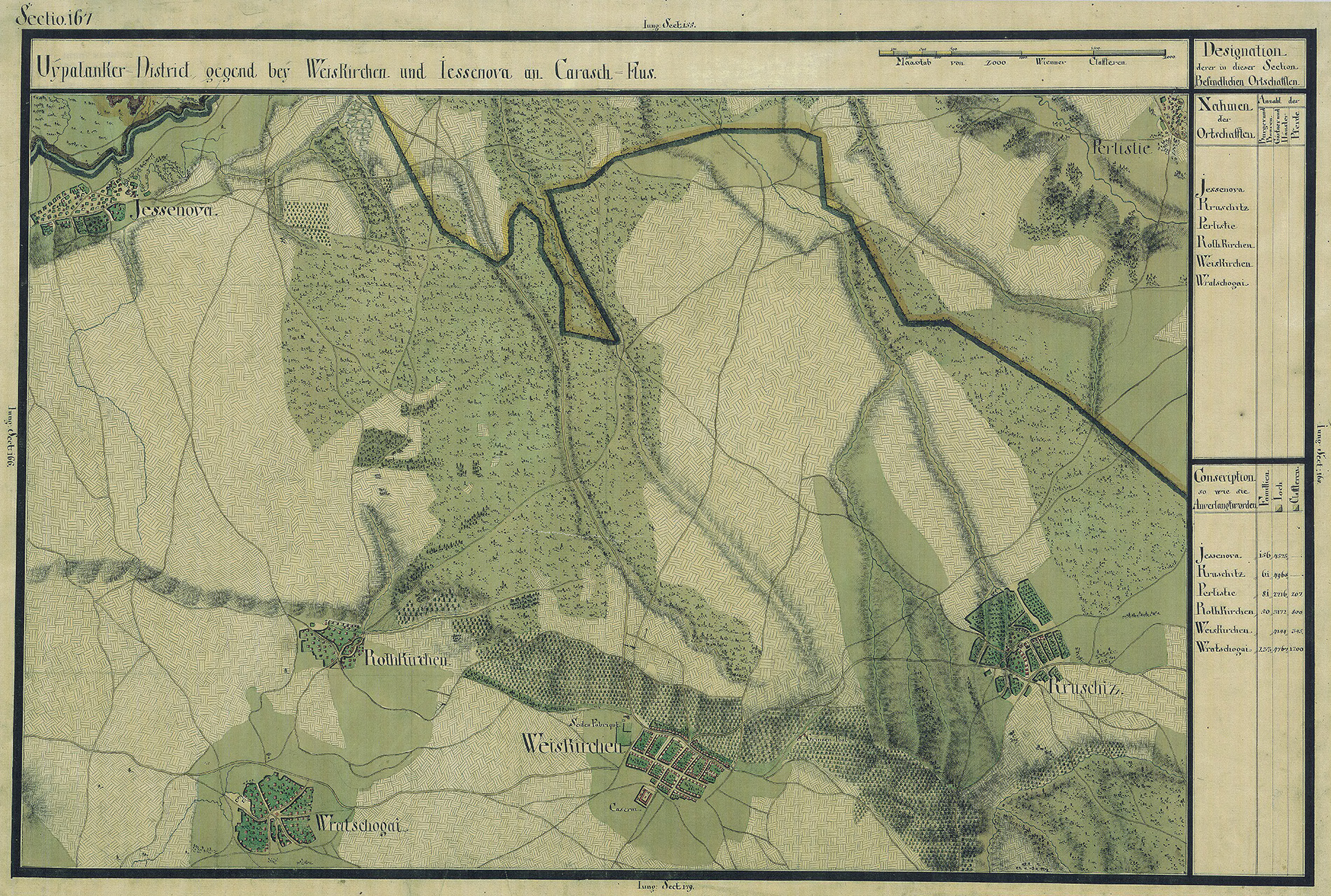 Josephinische Landesaufnahme Banat (1769–1772) Karte: pg167 