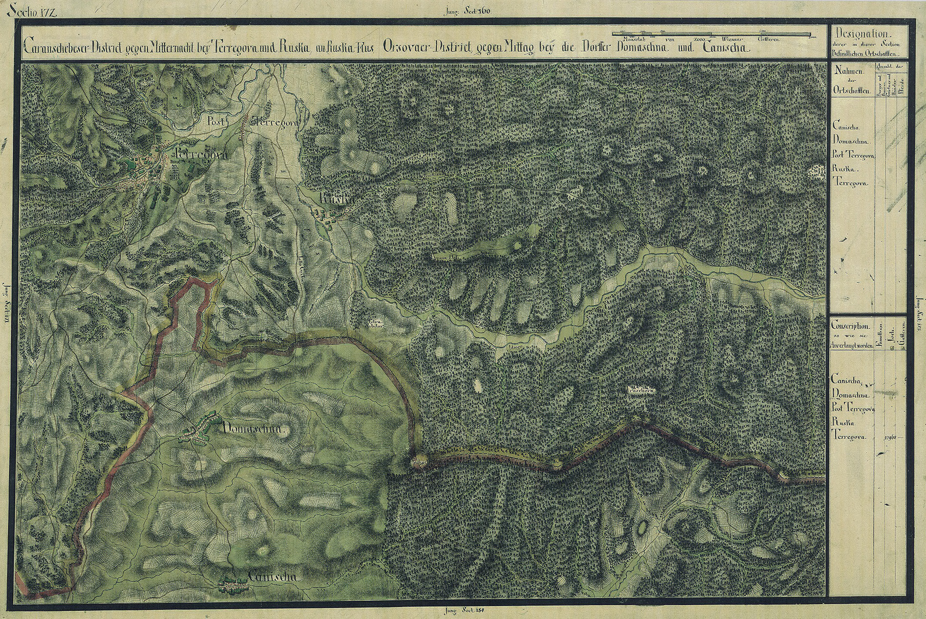 Josephinische Landesaufnahme Banat (1769–1772) Karte: pg172 