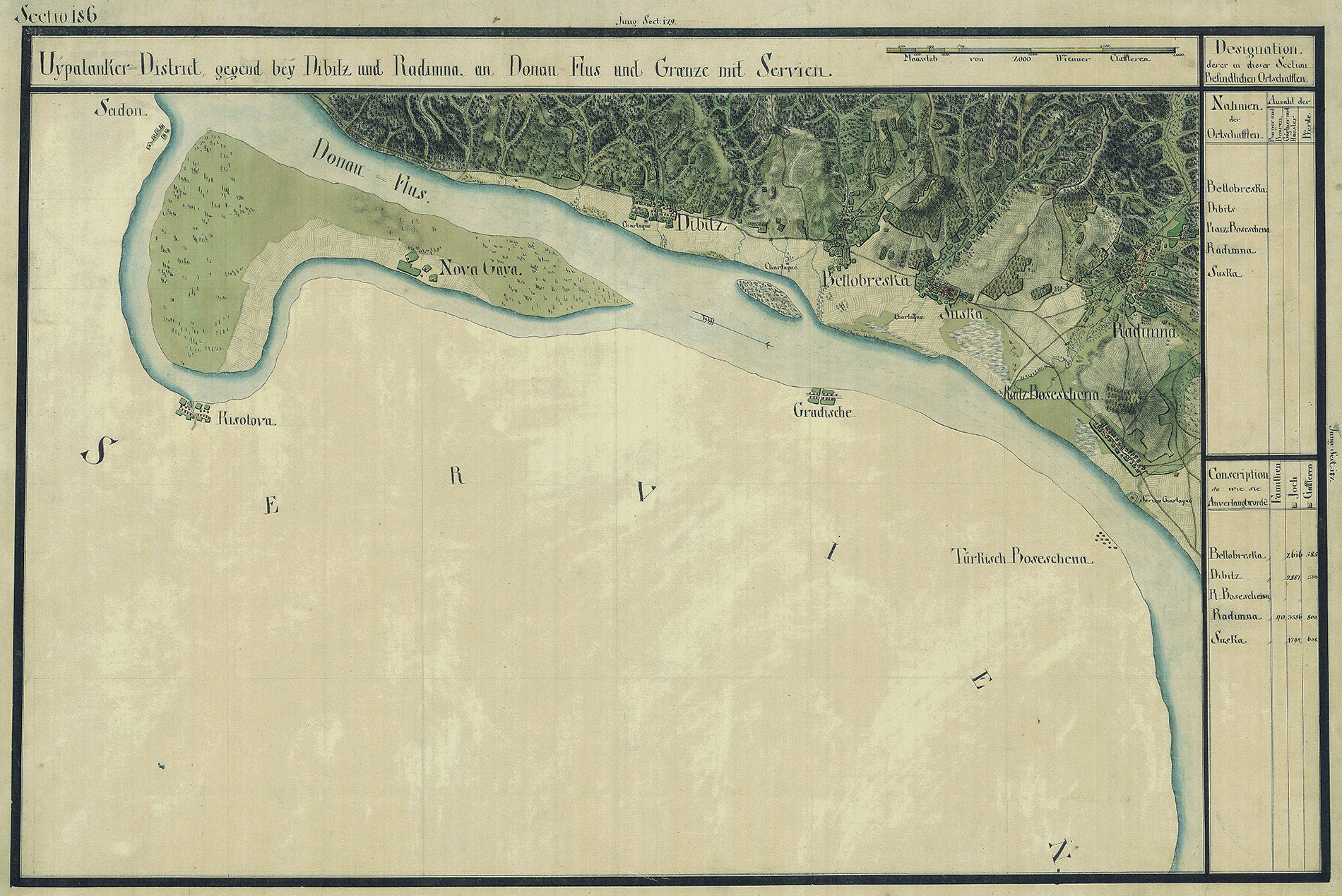 Josephinische Landesaufnahme Banat (1769–1772) Karte: pg186 