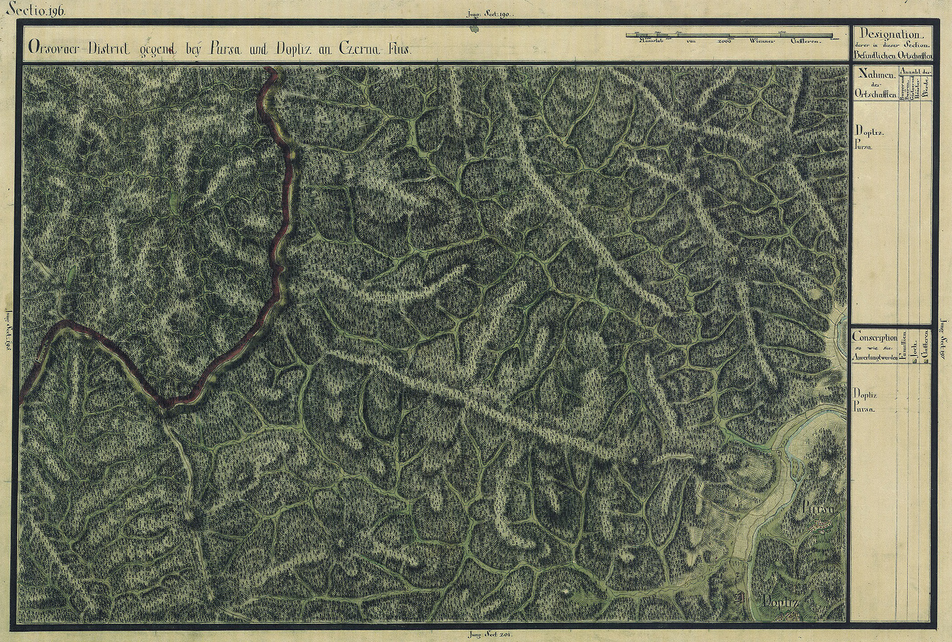 Josephinische Landesaufnahme Banat (1769–1772) Karte: pg196 