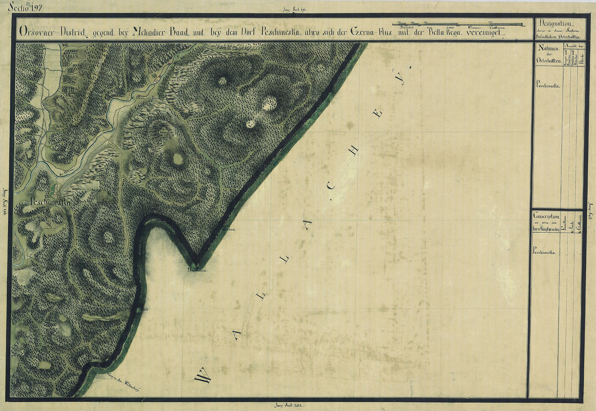 Josephinische Landesaufnahme Banat (1769–1772) Karte: pg197 